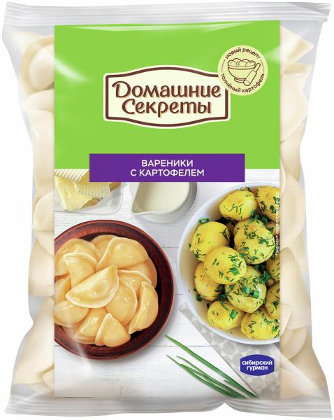 Вареники ДОМАШНИЕ СЕКРЕТЫ с картофелем 800гр